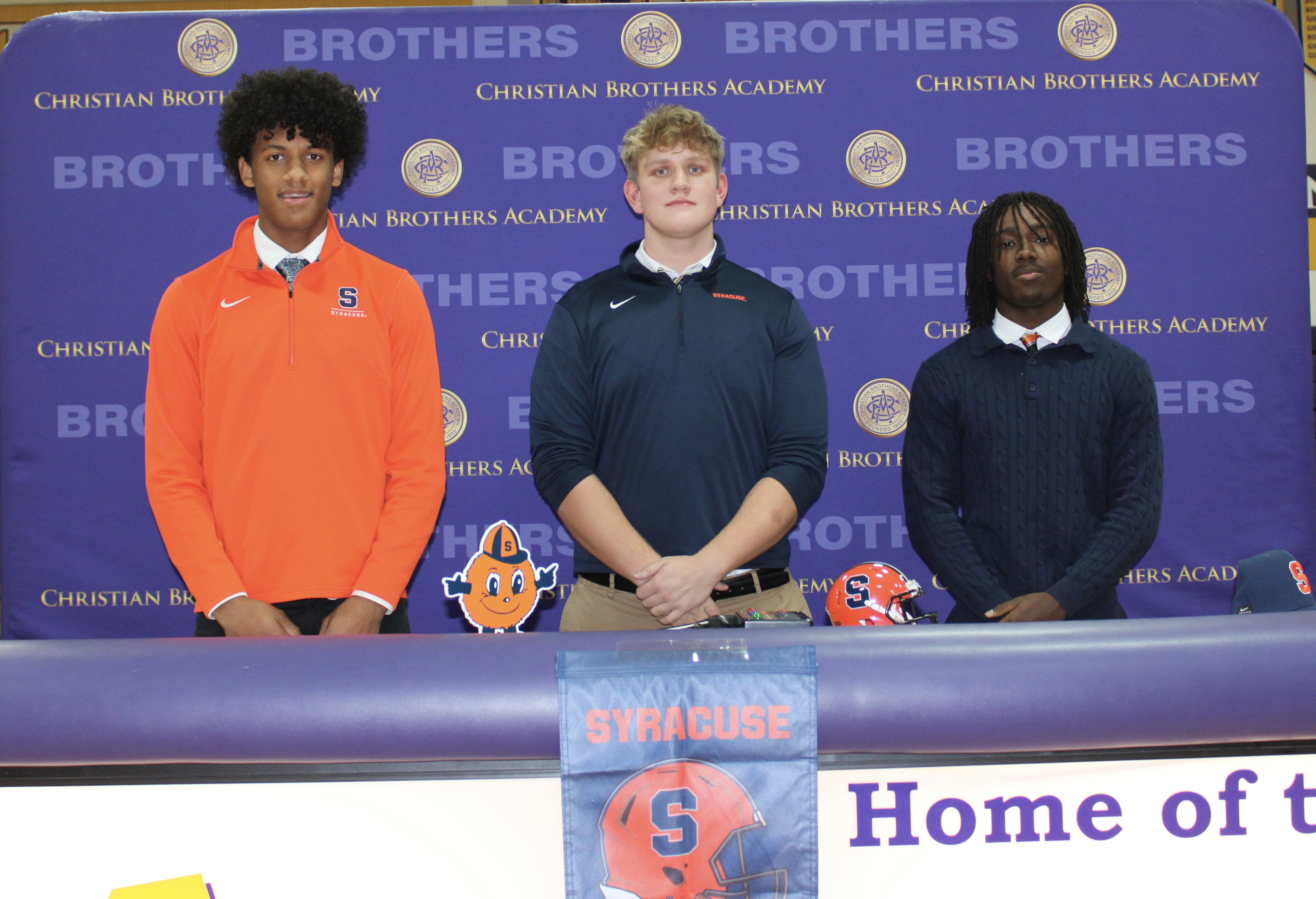 Daunte Bacheyie, Matthew Hawn, and Darien Williams signed their commitment letters on Wednesday, Dec. 4 to continue their academic and athletic careers at Syracuse University.