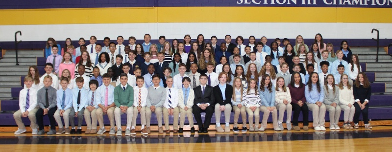 welcome back brothers near syracuse ny image of class of 2030 seventh graders at cba