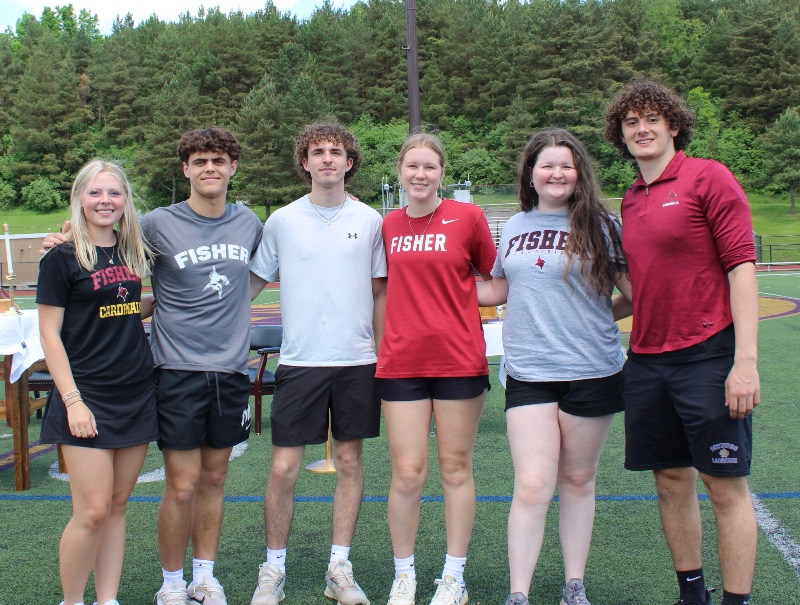 college bound class of 2024 college destinations part 2 of 3 image of Julia DeBottis, Gaetano Nasci, Abigail Nash, Benjamin Paul, Hailey Thune, Gavin Dunford for st john fisher university